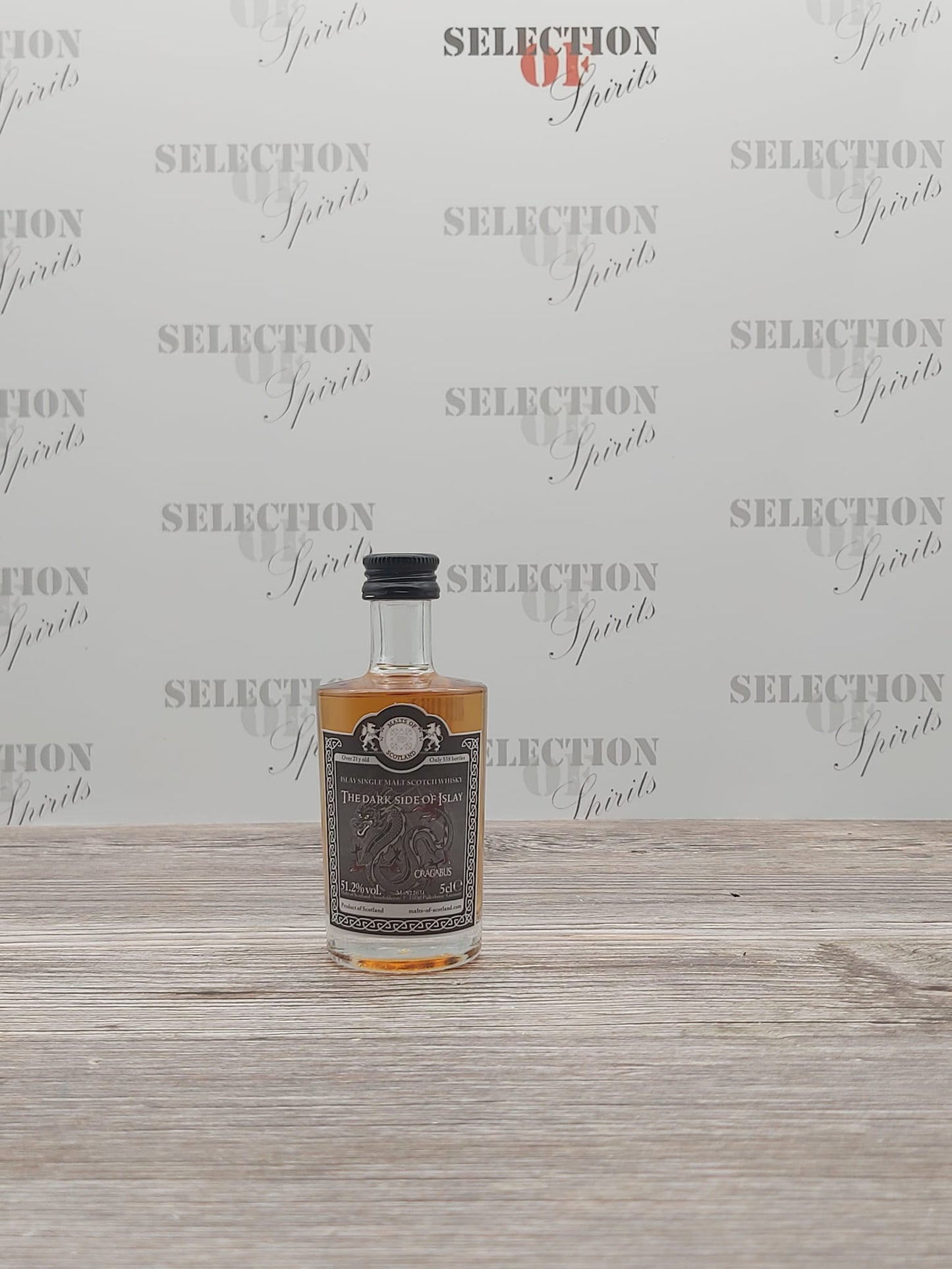 Malts of Scotland Dark Side of Islay "CRAGABUS" Miniatur Malts of Scotland