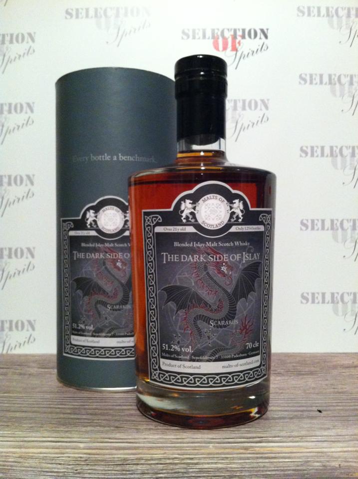 Malts of Scotland Dark Side of Islay "SCARABUS" 0,7l