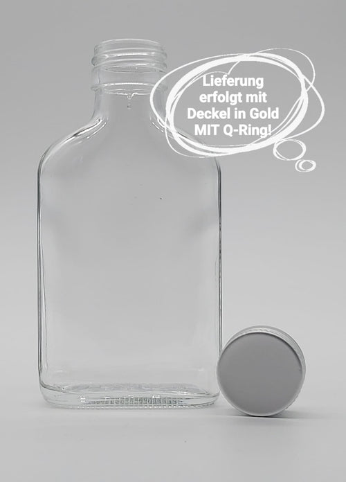 10cl/100ml Taschenflasche im Set inkl. Deckel PP28