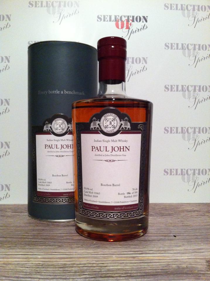 Malts of India Paul John Bourbon Barrel 2009/2015