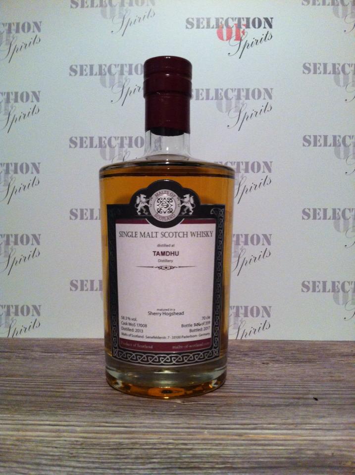 Malts of Scotland TAMDHU 2013/2017 Sherry Hogshead