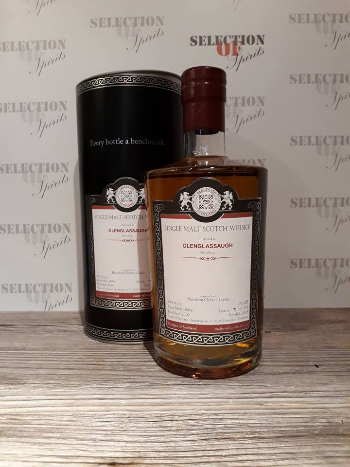 Malts of Scotland GLENGLASSAUGH 2009/2018 "4 Bourbon Octave Casks"