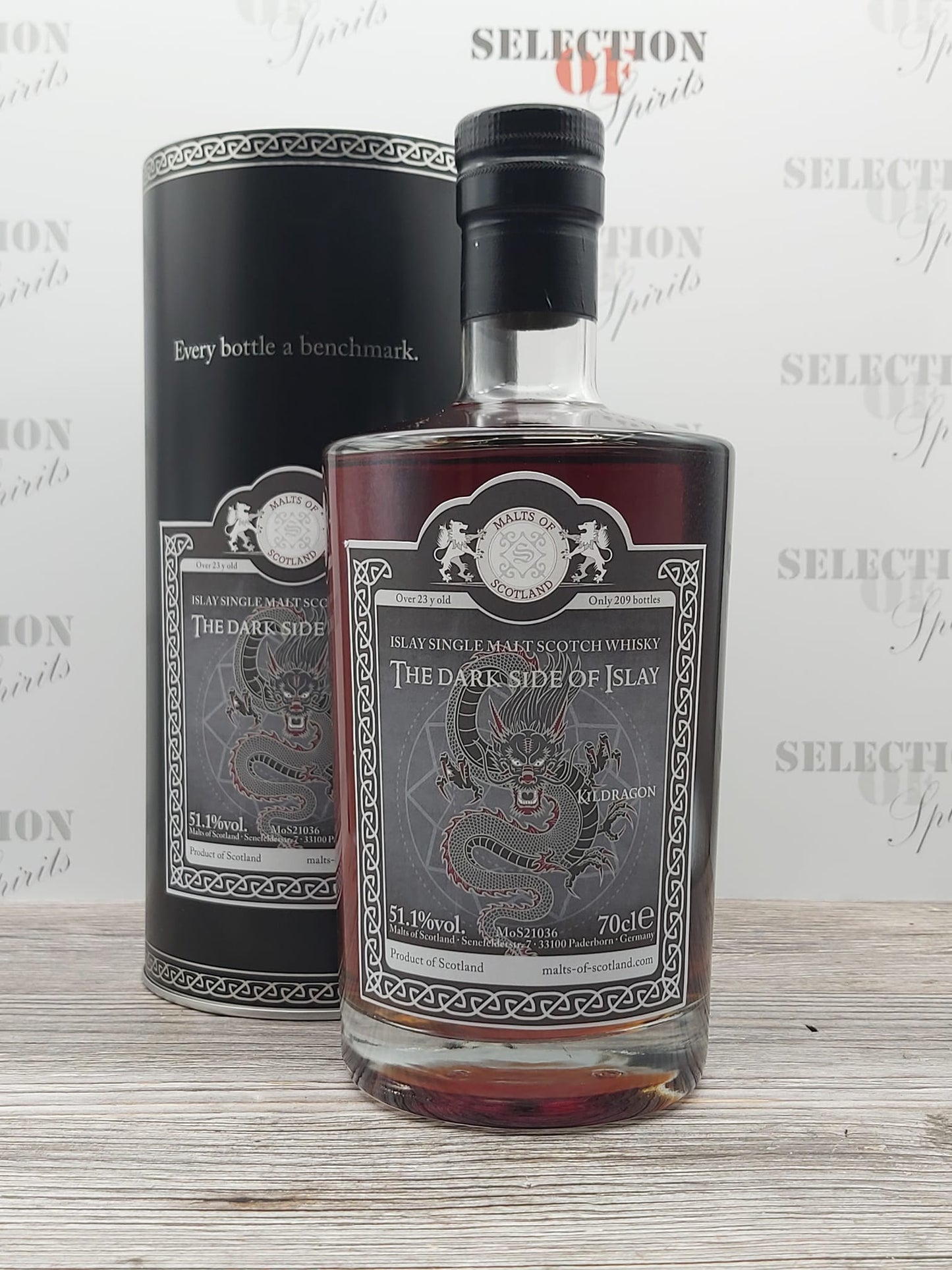 Malts of Scotland Dark Side of Islay "KILDRAGON" 0,7L