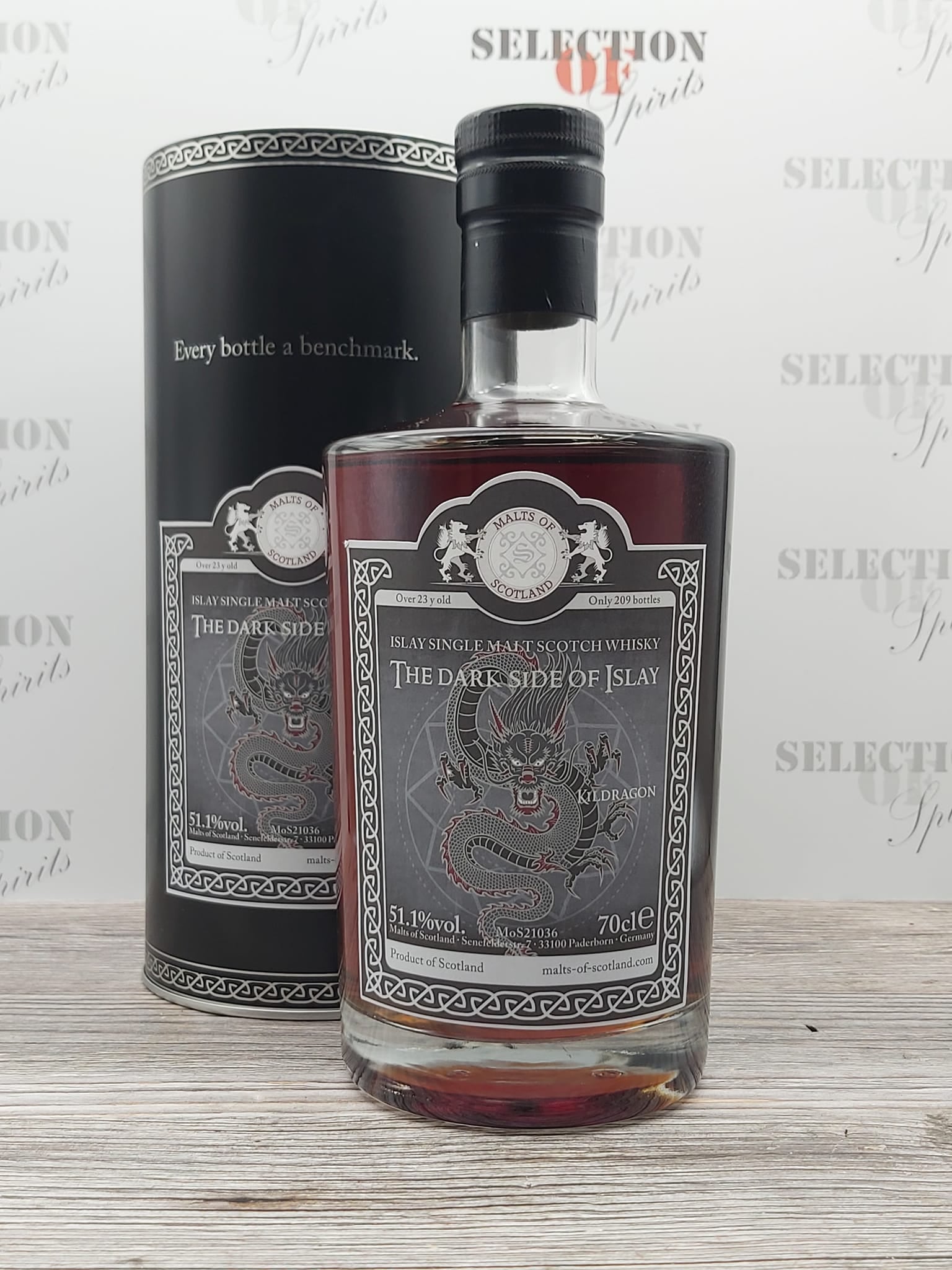 Malts of Scotland Dark Side of Islay "KILDRAGON" 0,7L