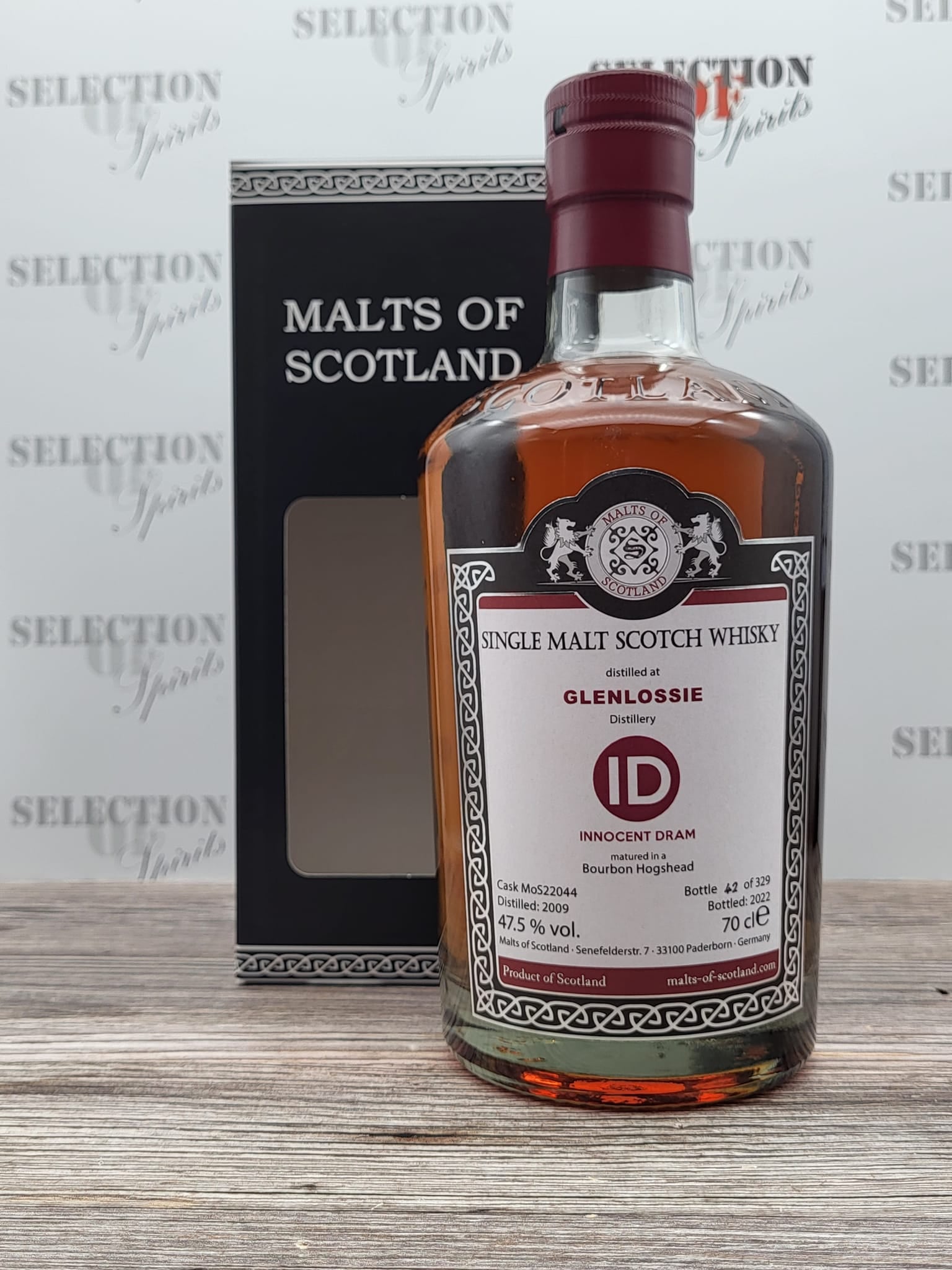 Malts of Scotland GLENLOSSIE 2009/2022 Bourbon Hogshead
