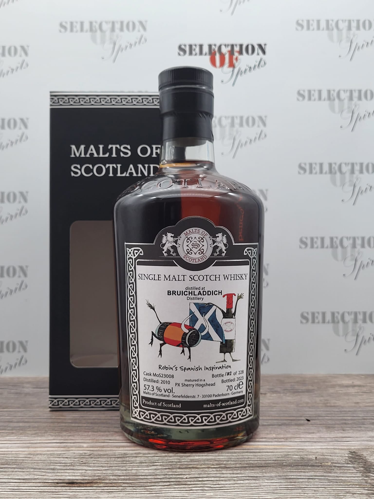 Malts of Scotland BRUICHLADDICH 2010/2023 Robin's Spanish Inspiration
