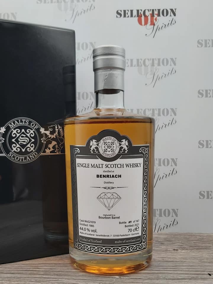 Malts of Scotland BENRIACH 1985/2021 Warehouse Diamond Bourbon Barrel