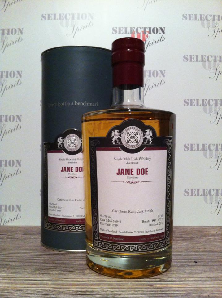 Malts of Ireland "Jane Doe" 1989/2016 -Carribbean Rum Cask Finish