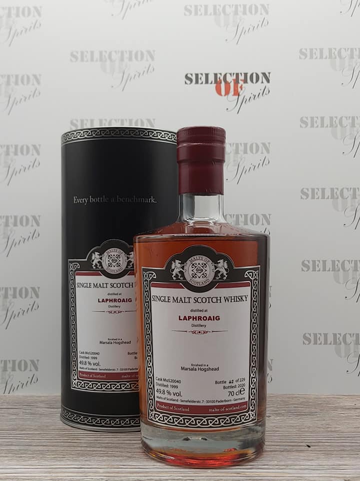 Malts of Scotland LAPHROAIG 1999/2020 Marsala Hogshead finish