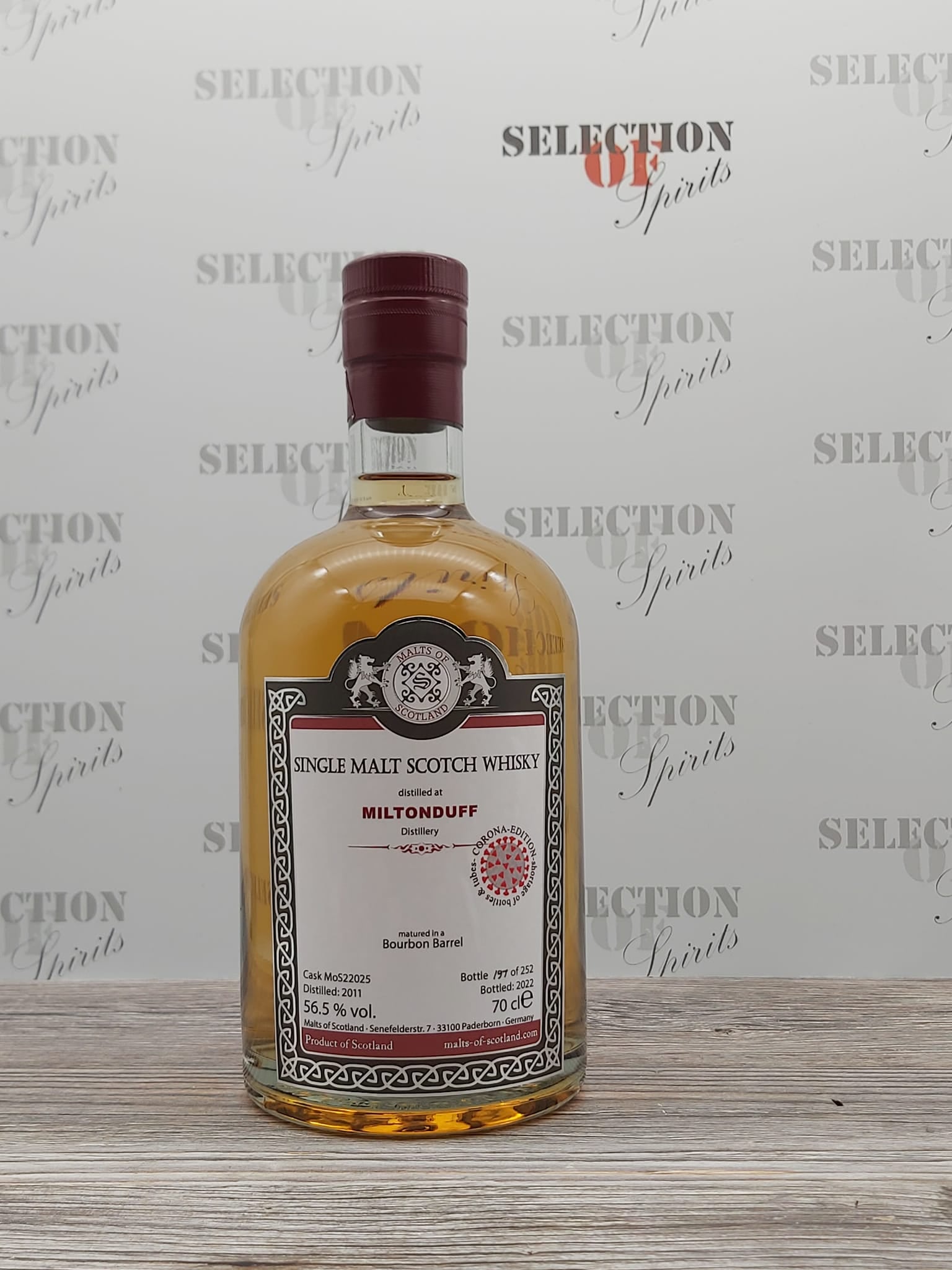Malts of Scotland MILTONDUFF 2011/2022 Bourbon Barrel