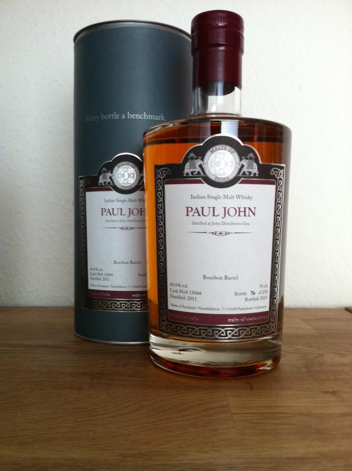 Malts of India Paul John Bourbon Barrel 2011/2015