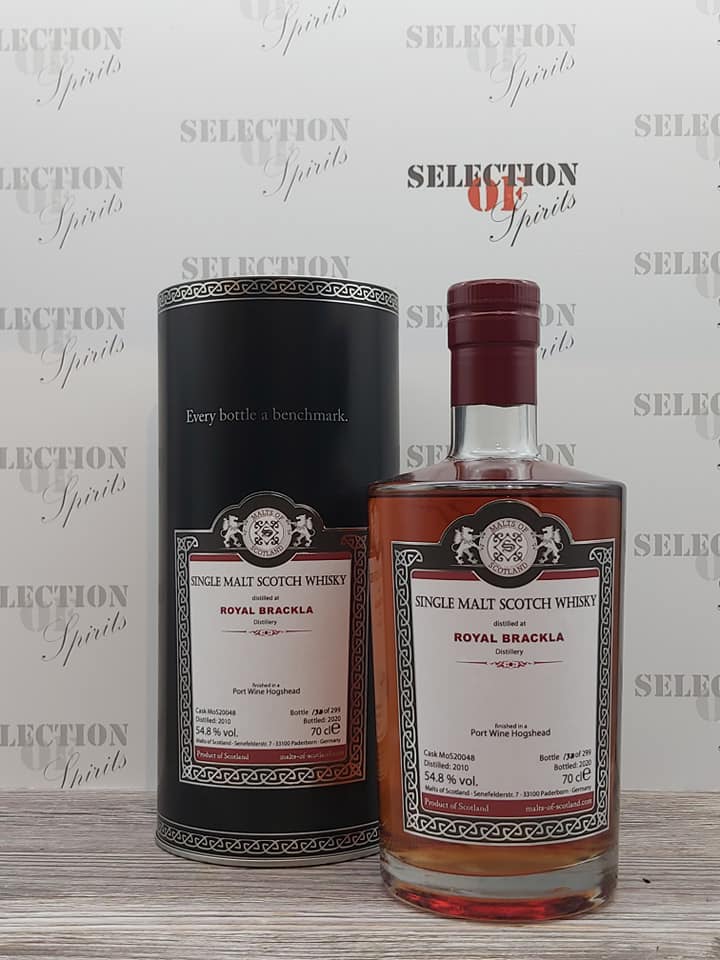 Malts of Scotland ROYAL BRACKLA 2010/2020 Port Wine Finish
