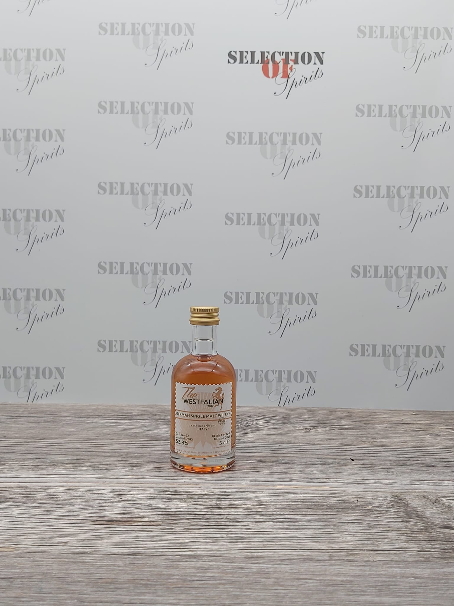 THE WESTFALIAN 2013/2021 Cask62 German Single Malt Whisky -peated- Experiment ITALY