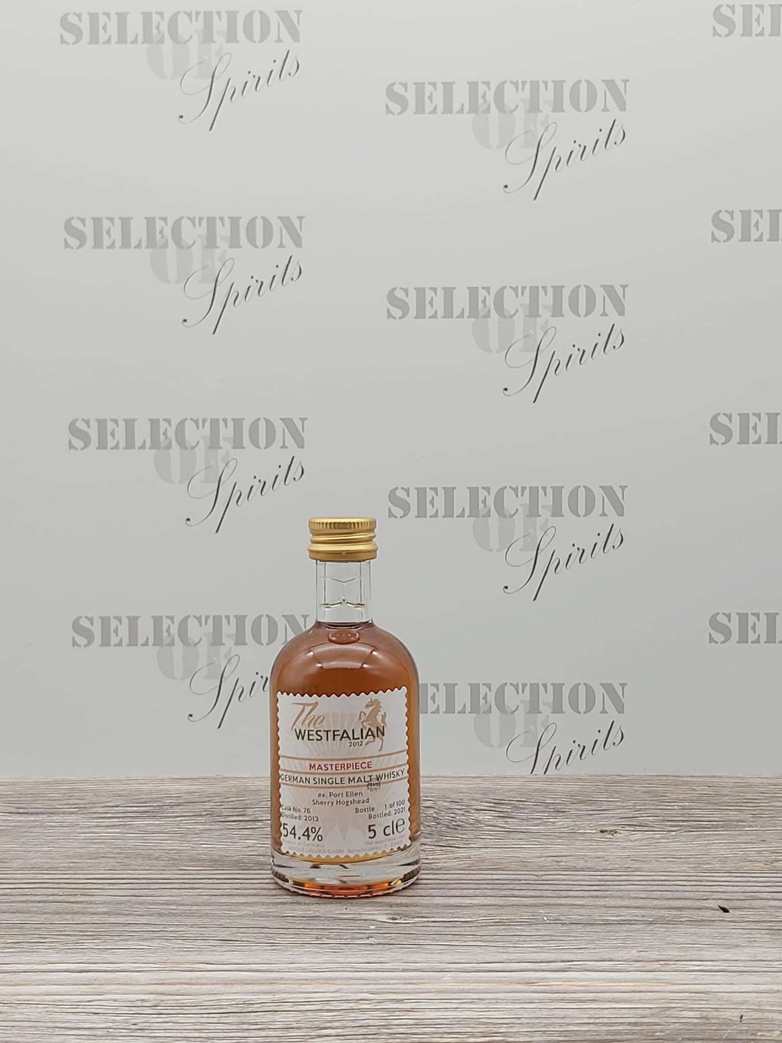 THE WESTFALIAN 2013/2021 Cask76 Miniatur German Single Malt Whisky MASTERPIECE IV
